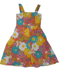 PRECIOSO VESTIDO DE SOL FLORAL VINTAGE AÑOS 70 - Imagen 1 de 2