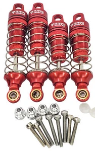 NHX RC Aluminium Stoßdämpfer vorne & hinten (4): Losi Mini-T 2.0 - rot - Bild 1 von 4