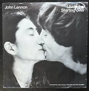 John Lennon Yoko Ono (Just Like) Starting Over 1980 Vinyl 45 (VG) GEF49604 - Picture 1 of 4