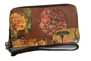 Patricia Nash Ragusa Leather Carryall Wallet W/ RFID Technology-Travel Sticker - Picture 1 of 3