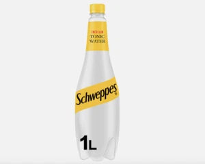 Schweppes Slimline Tonic Water Sparkling Soft Drink - Alcohol Mixer 1L X 6 - Picture 1 of 4