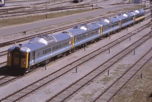 Original Fuji Railroad Slide VIA Commuter Budd Cars Spadina Yard - Picture 1 of 1
