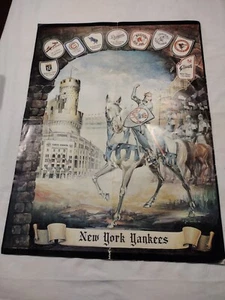 New York Yankees 1980 Vintage Poster by joe cauchi ‘80 Medieval Knights - Picture 1 of 9