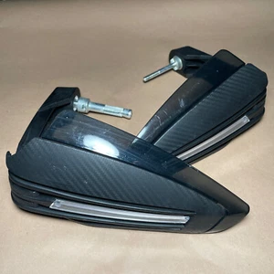 DUCATI HYPERMOTARD 1100 EVO 796 CARBON FIBER HAND GUARDS LED TURN SIGNALS Italy - Picture 1 of 17