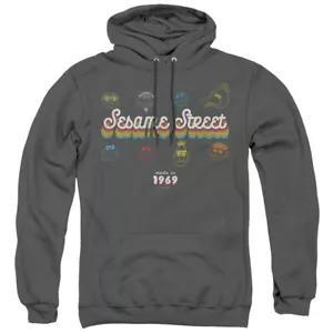 Sesame Street Hoodie Made in 1969 Charcoal Hoody - Picture 1 of 1