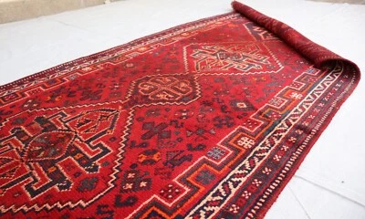 3x8 Afghan tribal wool hallway runner, Bohemian runner, or any other. - Image 1 of 4