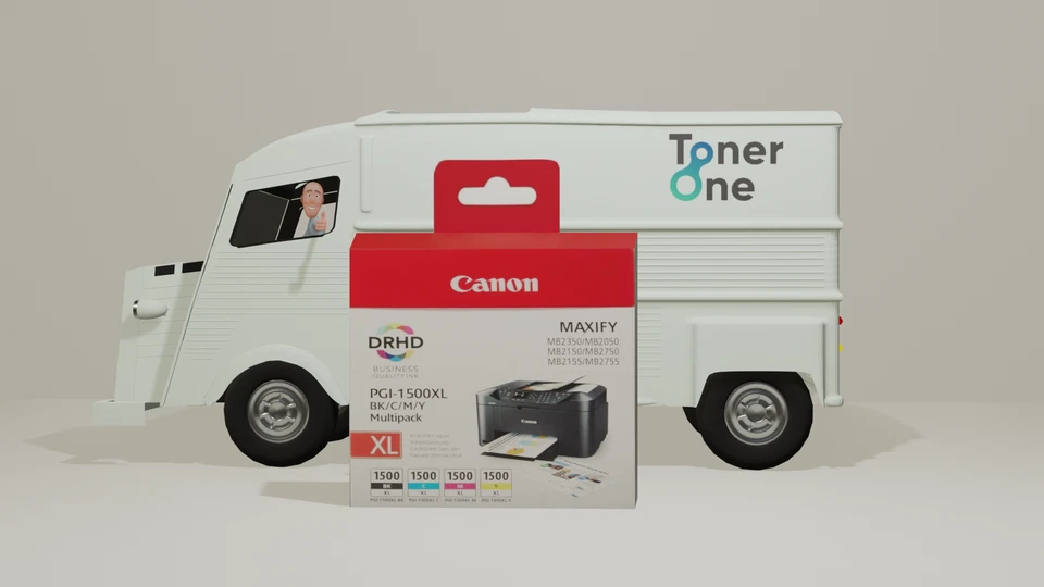 Genuine Canon PGI1500XL BK/C/M/Y Ink Cartridges - Multipack - Image 1 of 1