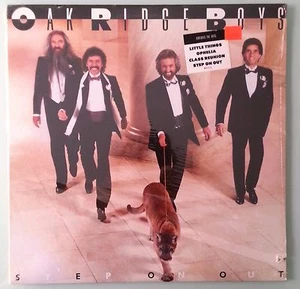 oak ridge boys STEP ON OUT VINYL LP cut out hype sticker huge shrink tear - Imagen 1 de 1