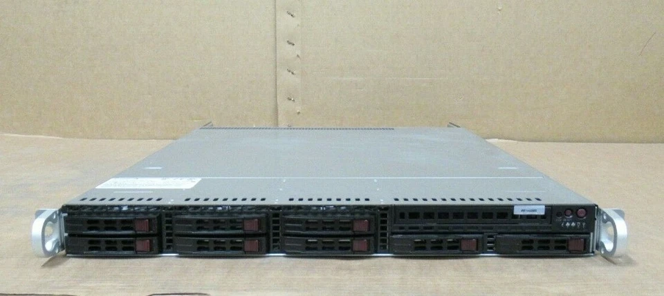 Supermicro 1027R-WRF 2 x Xeon 6 Core E5-2630V2 64GB RAM 400G SSD 6 x 1TB Server  - Image 1 of 1