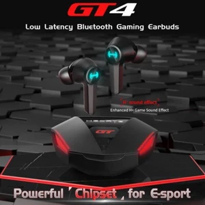 EDIFIER GT4 TWS True Wireless Gaming Earbuds Bluetooth V5.2 Earphones 45ms - Picture 1 of 17