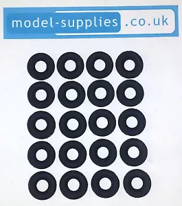Corgi Black Treaded Repro 17mm Tyres for pre 1967 Land Rover & ERF Models - Picture 1 of 6