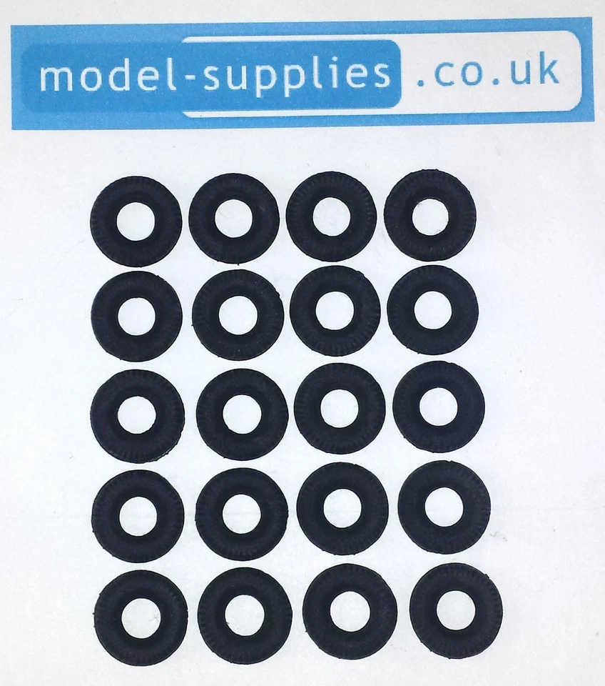 Corgi Black Treaded Repro 17mm Tyres for pre 1967 Land Rover & ERF Models - Image 1 of 1
