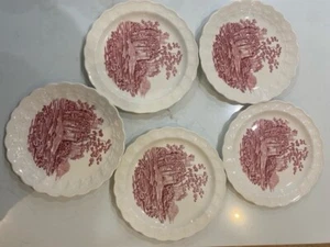 English Abbey by Taylor Smith Taylor Pink bread plates (5) - Picture 1 of 3