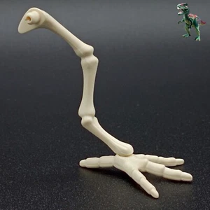 Playmobil jambe gauche-vélociraptor-os dinosaure fossile-préhistorique - Foto 1 di 1