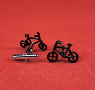 Gemelos de bicicleta - Regalo único para ciclistas y amantes de la bicicleta - Ropa formal para hombre Foto 1 de 4