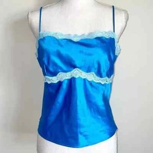 Victoria’s Secret 2006 Electric Blue Satin Cami - Picture 1 of 4