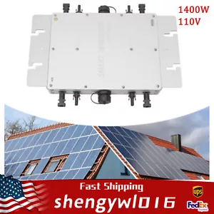 1400W Solar Micro Inverter Grid Tie MPPT Pure Sine Wave DC to AC 110V Waterproof - Picture 1 of 17