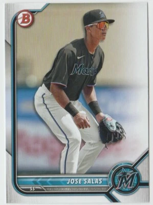 2022 Bowman Prospects #BP30 Jose Salas - Miami Marlins - Image 1 of 2