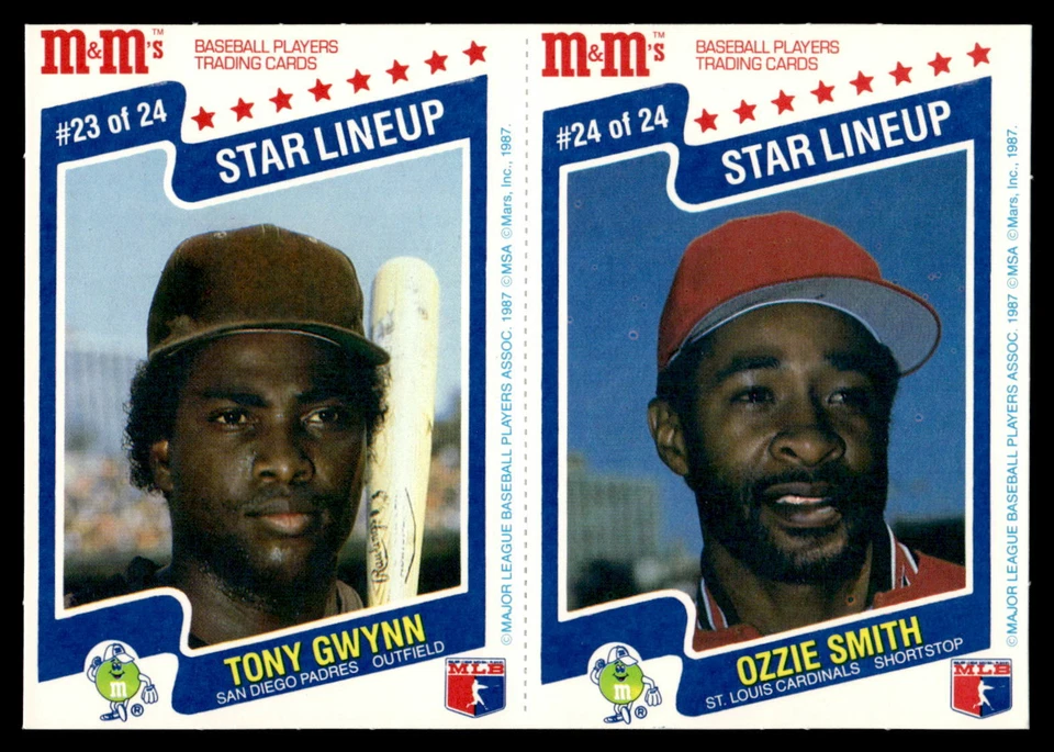 1987 MSA M&M Star Lineup Baseball Cards & Panels * You PICK CHOOSE * - Image 1 of 1