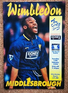 Programme Wimbledon Football Home Plough Lane Selhurst Park Programmes - Various - Picture 1 of 37