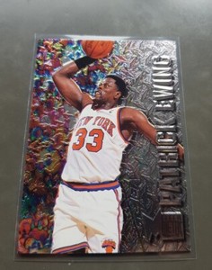 PATRICK EWING NBA CARD FLEER METAL 1996-97 # 64 NEW YORK KNICKS