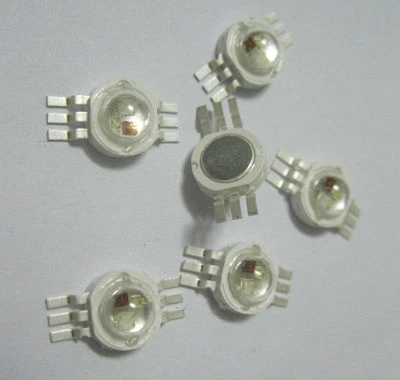 1 5 10 50 100pcs x 3W RGB Color 6pin LED Chip LED Light Lamp Part not pcb - Image 1 of 4