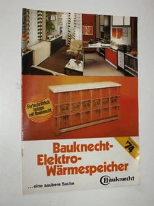 Vintage Bauknecht Elektro-Wärmespeicher Prospekt (1974) - Bild 1 von 1