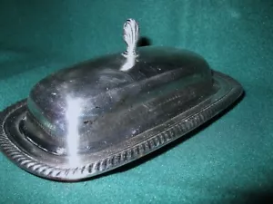 Plato de mantequilla plateado - Imagen 1 de 4