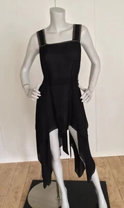 Top Thomas Wylde Ranunculus in georgette di seta con spalle fredde taglia L - Foto 1 di 9