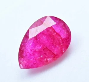Natural Utah Pink/Red Bixbite Beryl 6.50 Ct Certified Top Quality Pear Gemstone - Imagen 1 de 7