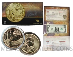 2019 P Enhanced Native American $1 Coin & Currency Set Native American Space - Picture 1 of 6