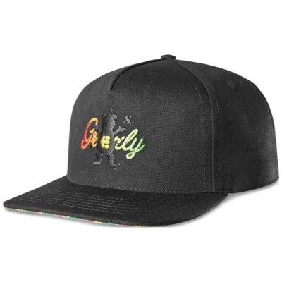 Etnies & Grizzly Collaboration Negro Snapback Gorra Plana Skateboarding Nuevo Foto 1 de 4
