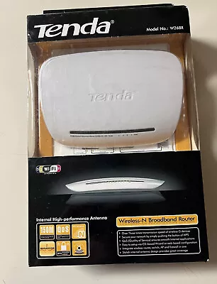 New In Box Tenda W268R 150 Mbps 4-Port 10/100 Wireless N Router NIB - Image 1 of 4