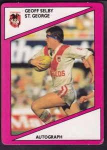 SCANLENS 1988 ST. GEORGE GEOFF SELBY NO.79 - Picture 1 of 1
