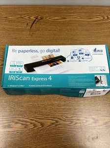 IRIScan Express 4 USB Portable 1200 DPI Scanner - Picture 1 of 5