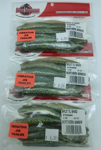 Bass Assassin 4" Split Tail Shad Northern Minnow 3 packs of 10 STS39580 - Picture 1 of 3