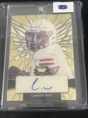 Cam Ward 1/1 Auto Gold Vinyl 2022 - Image 1 of 2