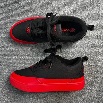 Heelys Shoes Womens 8 Black Red Lace Up Sneakers Style Skate - Image 1 of 4