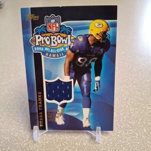 Bubba Franks relic jersey patch 2003 Topps Pro Bowl #APBF - Picture 1 of 2