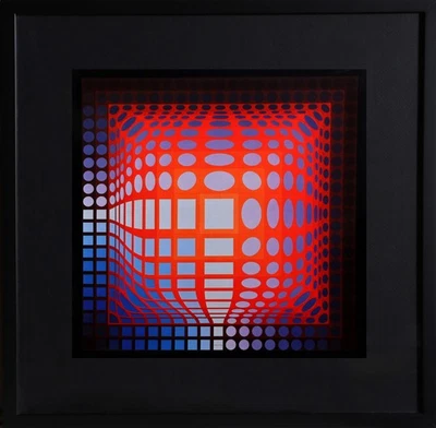 Victor Vasarely, Koska Quemer, Offset-Lithografie - Bild 1 von 2
