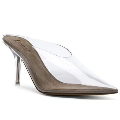 Yeezy Temporada 6 Transparente PVC Lucite Tacón Mules, Talla 37 (US Mujer 6) Foto 1 de 4