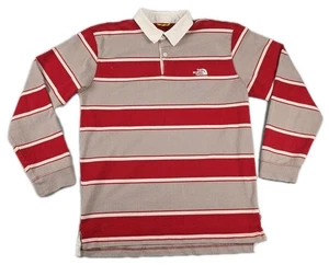 The North Face Rugby Shirt Herren Größe M rot hellbraun gestreift A5 Serie - Bild 1 von 14