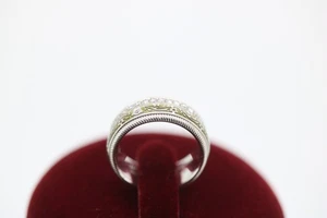 Wellendorff Olive Ring mit ca. 40 Diamanten, aus 750 Weißgold – Ringgröße 45 - Picture 1 of 10