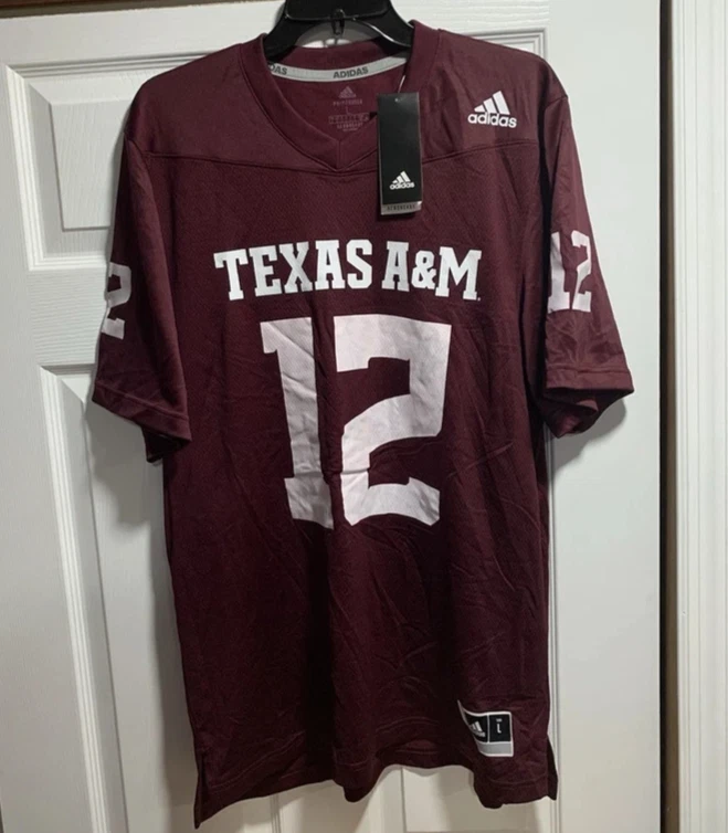 Texas A&M Aggies Adidas Football Jersey Terry Bussey #2 NCAA Men sz L