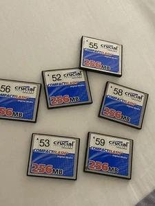 Crucial 256MB COMPACT FLASH MEMORY CARD - Picture 1 of 1