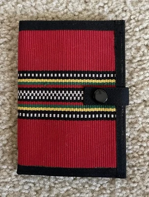 Rasta Tribal Print Bifold Wallet New - Imagem 1 de 3