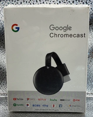 Google Chromecast 3rd Generation Media Streamer - Black - Image 1 of 4