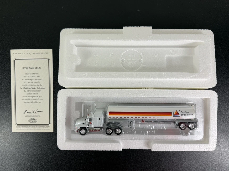Matchbox Collectibles 1998 Citgo Mack CH600 Tanker Diecast Truck 1:100 - NIB - Image 1 of 4