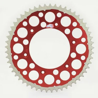 Renthal Twinring Heavy Duty Rear Sprocket - Red - 50T Motorcycle 1540-520-50GPRD - Image 1 of 4