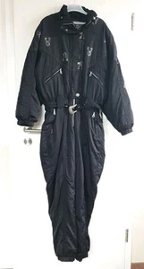 Vintage Damen Schneeanzug PROLINE Gr 40 schwarz silber - Bild 1 von 6